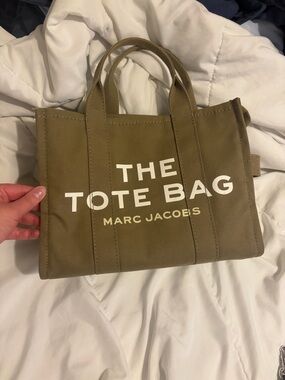 Marc Jacobs Olive Green Canvas The Tote Bag